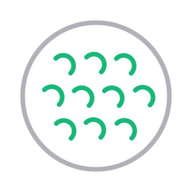 top renk çizgisi vektör simgesi