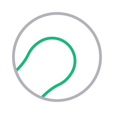 futbol renk çizgi vektör simgesi