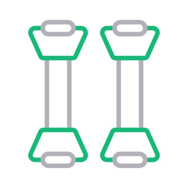 spor salonu renkli çizgi vektör simgesi