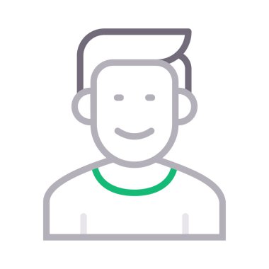 boy renk çizgisi vektör simgesi