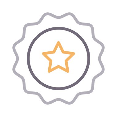 madalya renk çizgisi vektör simgesi