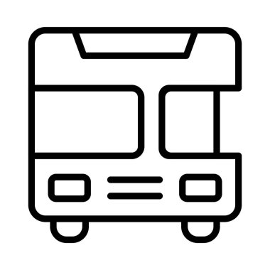 Araç ince çizgi vektör simge