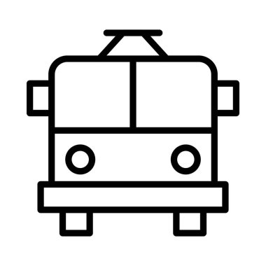 Araç ince çizgi vektör simge