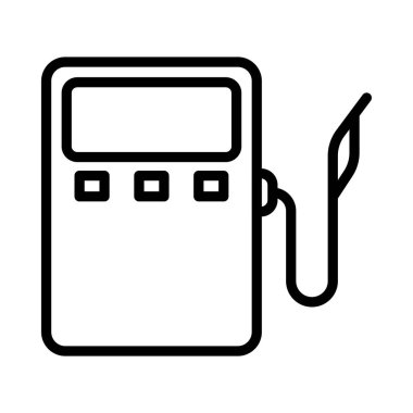 yakıt ince çizgi vektör simgesi