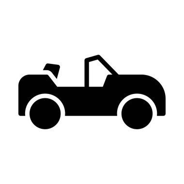 Araç glif düz vektör simge