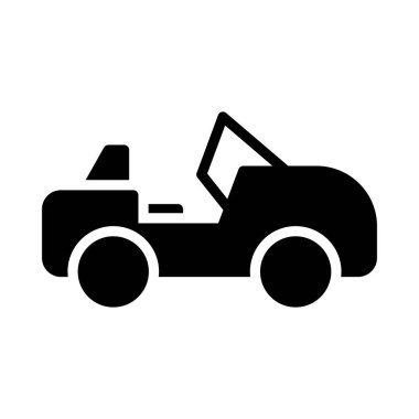 Araç glif düz vektör simge