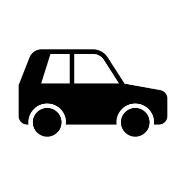 Araç glif düz vektör simge