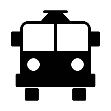 Araç glif düz vektör simge