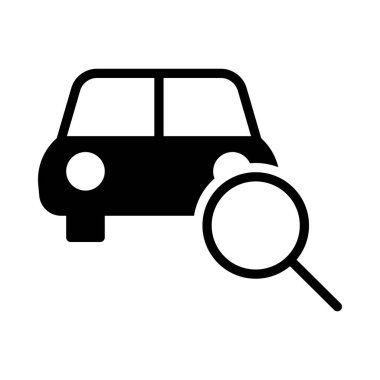 Araç glif düz vektör simge