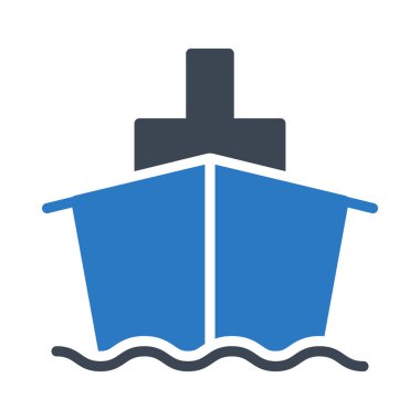 seyir glyph renk vektör simgesi