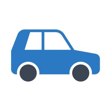 Araç glif renk vektör simge