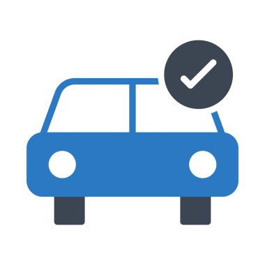 kontrol edilmiş glyph renk vektör simgesi