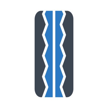 Araç glif renk vektör simge