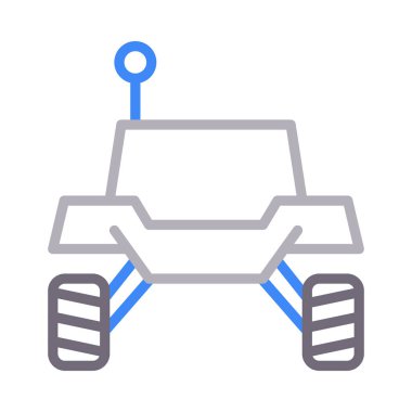 araç renk çizgisi vektör simgesi