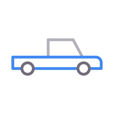 Araç renk çizgi vektör simgesi