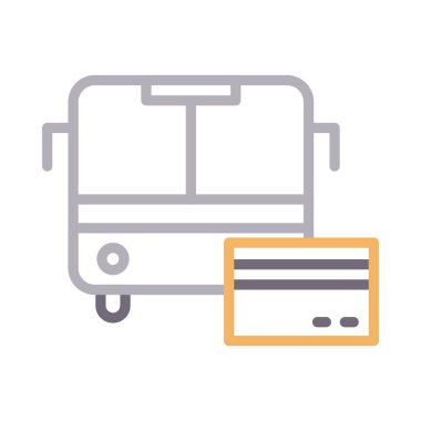 kredi renk çizgisi vektör simgesi