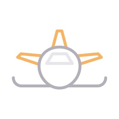 airbus renkli çizgi vektör simgesi