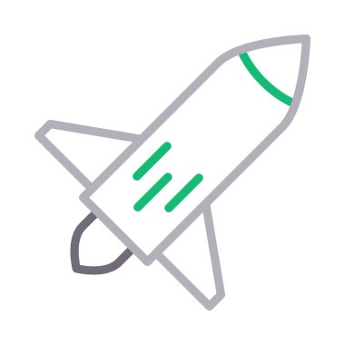 uzay gemisi renk vektör simge