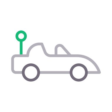 Araç renk çizgi vektör simgesi