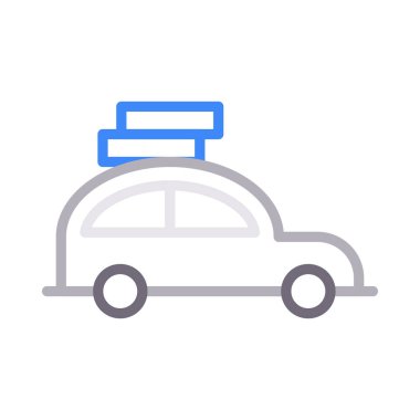 araç renk çizgisi vektör simgesi