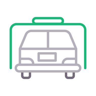 garaj renk çizgisi vektör simgesi