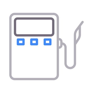 yakıt renk çizgisi vektör simgesi