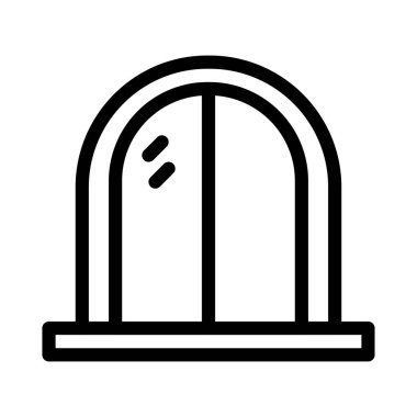 ayna ince çizgi vektör simgesi