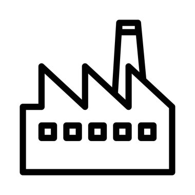 endüstri ince çizgi vektör simgesi