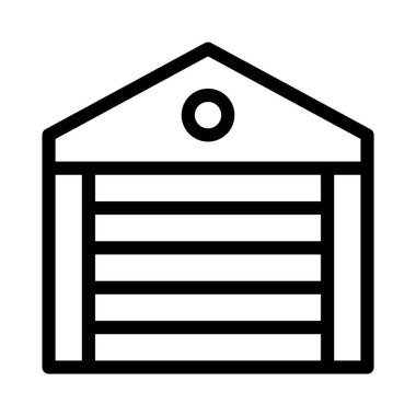 deklanşör ince çizgi vektör simgesi