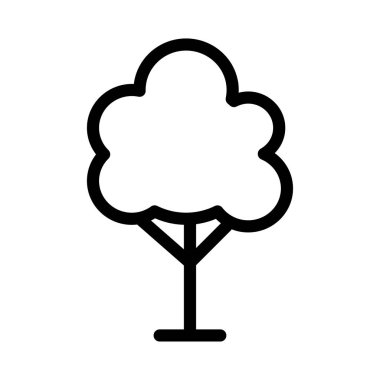 park ince çizgi vektör simgesi