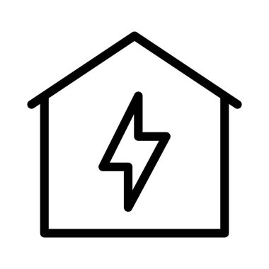 güç ince çizgi vektör simgesi