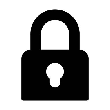 koruma glyph düz vektör simgesi