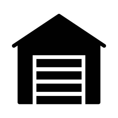 deklanşör glyph düz vektör simgesi