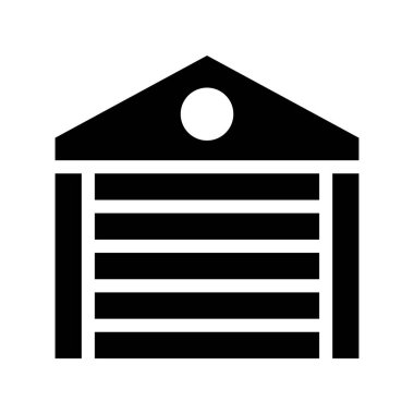 deklanşör glyph düz vektör simgesi