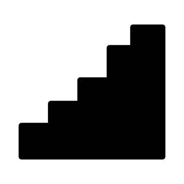 yukarı glyph düz vektör simgesi