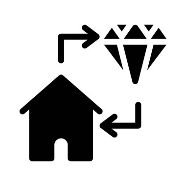 Daire glif simge vektör