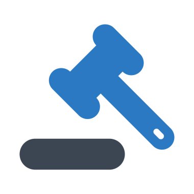 hukuk glyph renk vektör simgesi