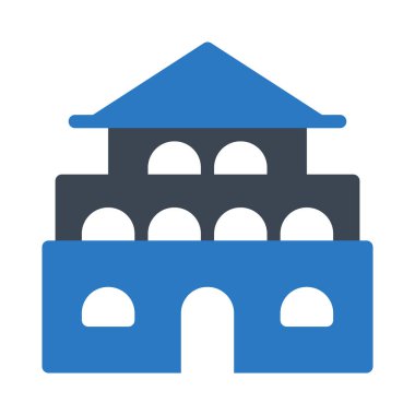 Yapı glif renk vektör simge