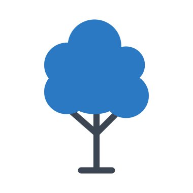 park glyph renk vektör simgesi