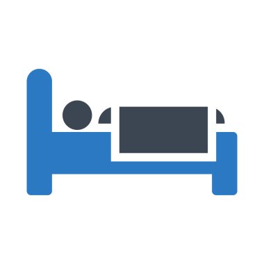 sleep glyph colour vector icon