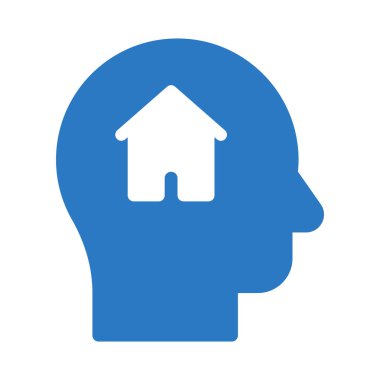 ev glif renk vektör simgesi