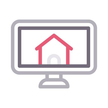 ekran renk çizgisi vektör simgesi