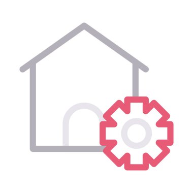 dişli renk çizgisi vektör simgesi