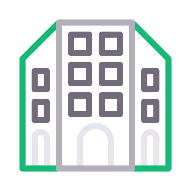 plaza renk çizgisi vektör simgesi