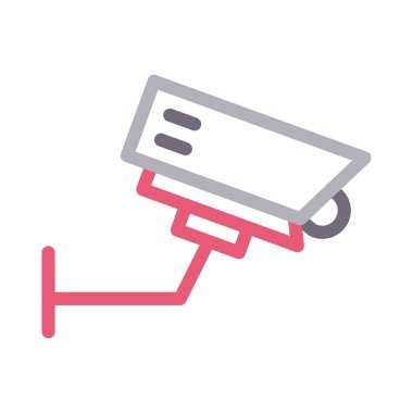 Cctv renk çizgisi vektör simgesi