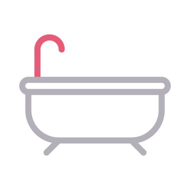 banyo renk çizgisi vektör simgesi