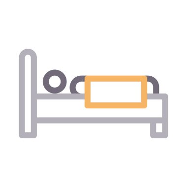 uyku renk çizgisi vektör simgesi