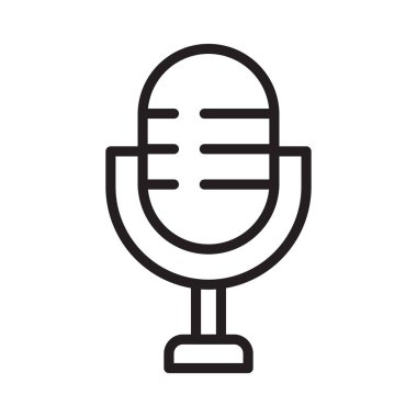 Hoparlör ince çizgi vektör simgesi