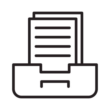 Dizin ince çizgi vektör simgesi