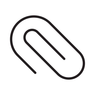 klip ince çizgi vektör simgesi